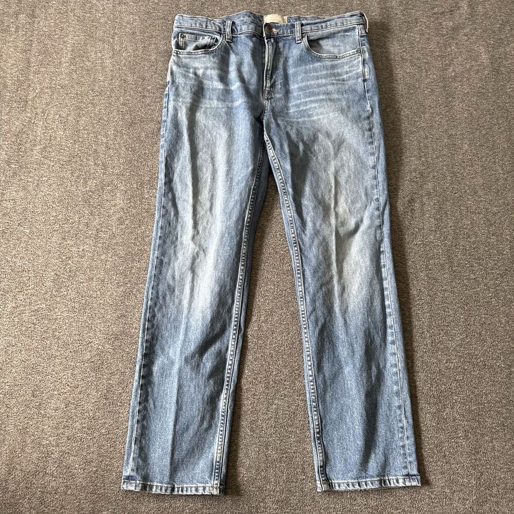 Everlane Straight Leg Jeans The Straight Fit Stretch Men's Size 34 x 32